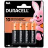 PILHA DURACELL AAA ALCALINA 4UN