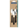 CONJ TRAMONTINA COLHER CHA PRETO 3PCS