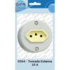 PLUG FEMEA 10AMP CINZA NBR 14136 UN
